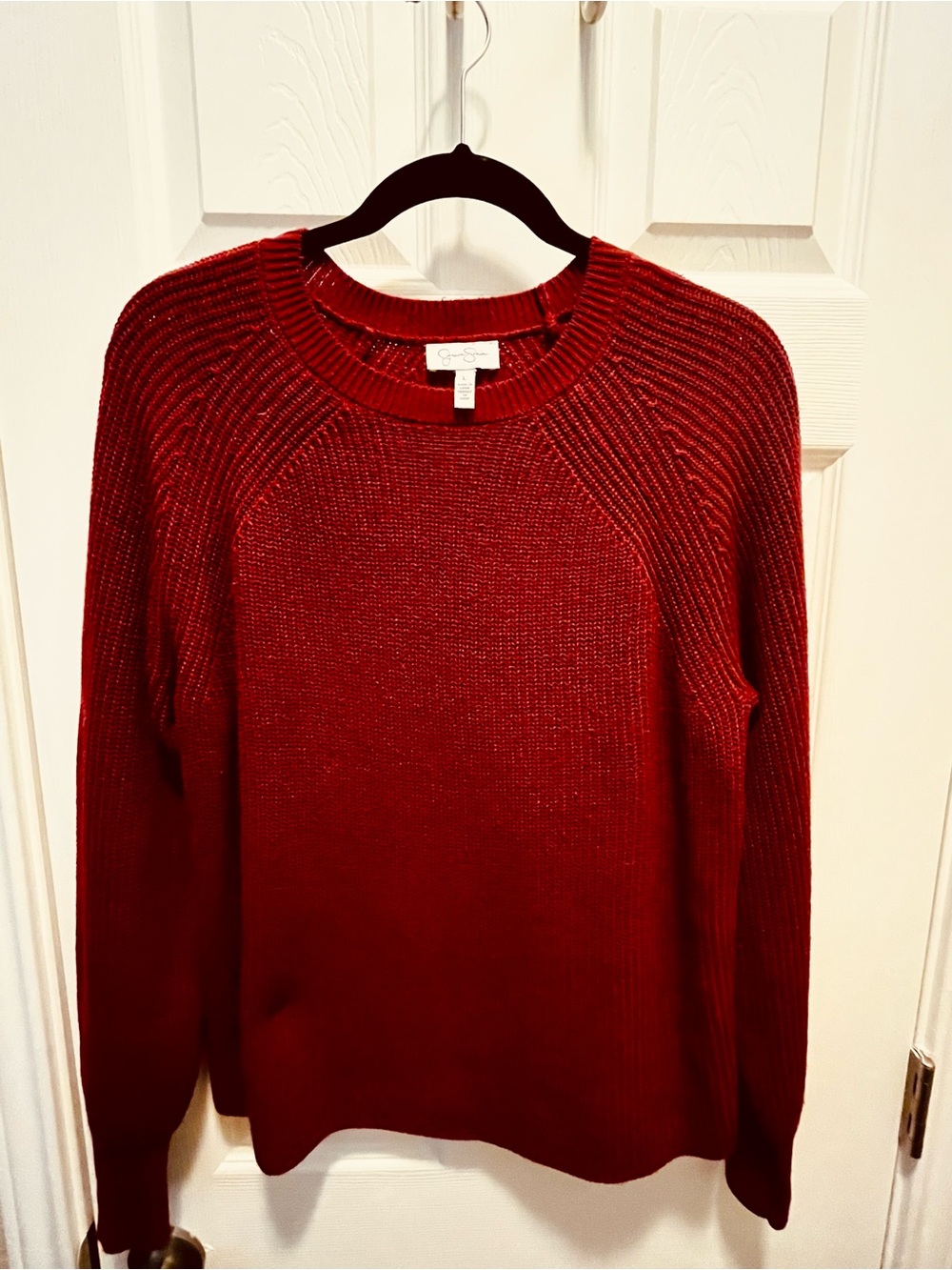 Jessica Simpson Deep Red Crewneck Sweater